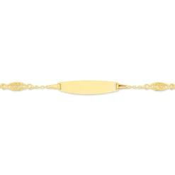 Histoire d'Or Bracelet Identité Eudoxie Maille Filigrane Or Jaune