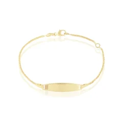 Bracelet Identité Euriel Maille Palmier Or Jaune-Histoire d'Or Discount