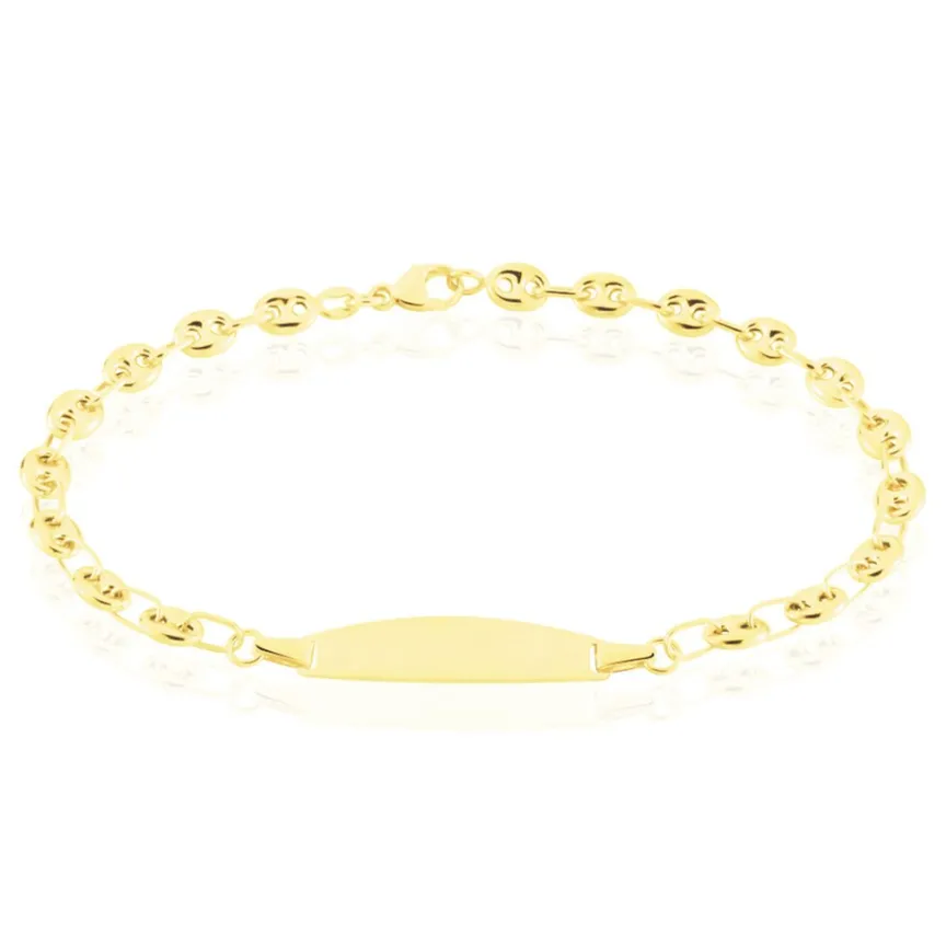 Bracelet Identité Evin Maille Grain De Cafe-Histoire d'Or Online
