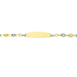 Histoire d'Or Bracelet Identité Evin Maille Grain De Cafe