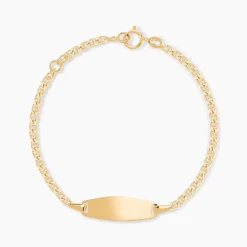 Histoire d'Or Bracelet Identité Fanelia Maille Marine Or Jaune