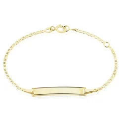 Bracelet Identité Fanelia Maille Marine Or Jaune-Histoire d'Or