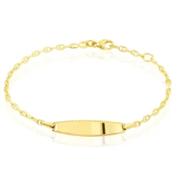 Bracelet Identité Fanelia Maille Marine Or Jaune-Histoire d'Or Clearance