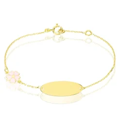 Bracelet Identité Gaspardine Maille Forçat Or Jaune-Histoire d'Or
