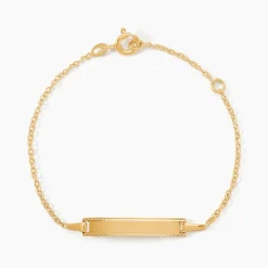 Bracelet Identité Gaspardine Maille Forçat Or Jaune-Histoire d'Or New