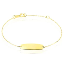 Histoire d'Or Bracelet Identité Gaspardine Maille Forçat Or Jaune