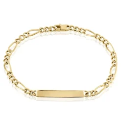Bracelet Identité Plaqué Or Jaune Bixente-Histoire d'Or Clearance