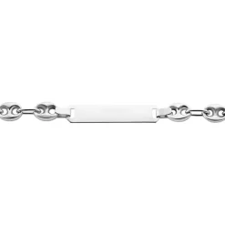 Histoire d'Or Bracelet Identite Argent Blanc Carrus