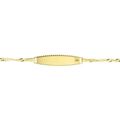 Histoire d'Or Bracelet Identite Bebe Or Jaune Ericka