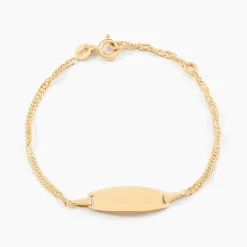 Bracelet Identite Bebe Or Jaune Ericka-Histoire d'Or Clearance