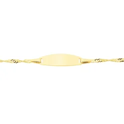 Histoire d'Or Bracelet Identite Bebe Or Jaune Ericka