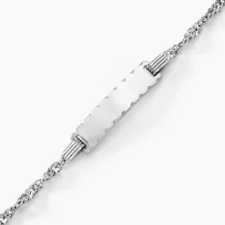 Histoire d'Or Bracelet Identitée Halia Argent Blanc