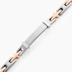 JOURDAN Bracelet Identitée Haribert Acier Argenté