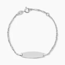 Histoire d'Or Bracelet Identitée Myline Argent Blanc