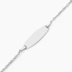 Histoire d'Or Bracelet Identitée Myline Argent Blanc