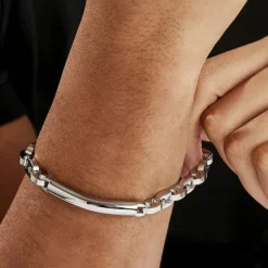 Bracelet Identitée Zion Acier Blanc-Histoire d'Or Sale