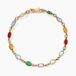 Bracelet Ilvaae Plaqué Or Jaune Pierre De Synthese-Histoire d'Or Clearance