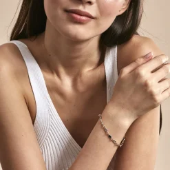 Bracelet Ilvaae Plaqué Or Jaune Pierre De Synthese-Histoire d'Or Best