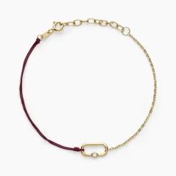 Bracelet Infini Pop Argent Jaune Oxyde De Zirconium-Histoire d'Or Outlet