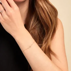 Histoire d'Or Bracelet Infinite Love Or Jaune Diamant