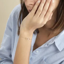 Bracelet Infino Or Jaune Diamant-Histoire d'Or Online