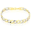 Bracelet Iris Or Bicolore Maille Gourmette-Histoire d'Or Outlet