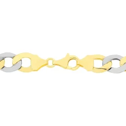 Bracelet Iris Or Bicolore Maille Gourmette-Histoire d'Or Outlet
