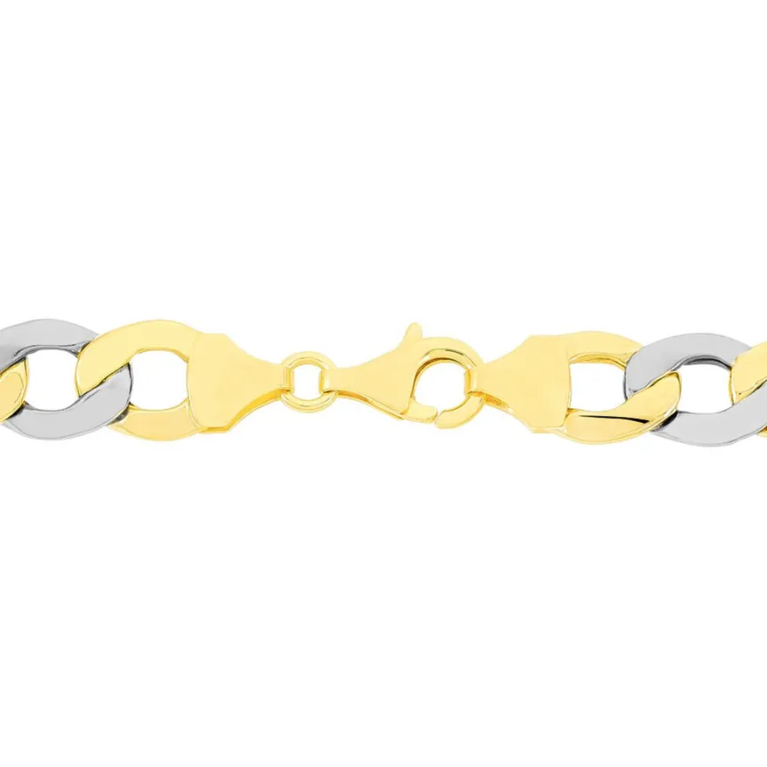 Bracelet Iris Or Bicolore Maille Gourmette-Histoire d'Or Outlet