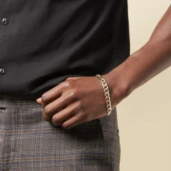 Bracelet Iris Or Bicolore Maille Gourmette-Histoire d'Or Outlet