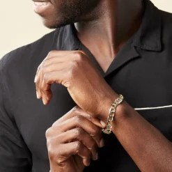 Bracelet Iris Or Bicolore Maille Gourmette-Histoire d'Or Outlet