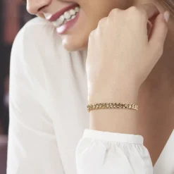 Bracelet Iris Or Jaune Maille Gourmette-Histoire d'Or Outlet