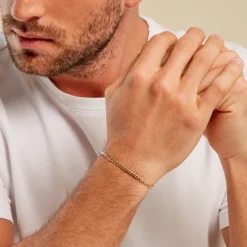 Histoire d'Or Bracelet Iris Or Jaune Maille Gourmette