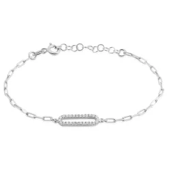 Bracelet Isabel Argent Blanc Oxyde De Zirconium-Histoire d'Or Clearance