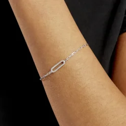 Bracelet Isabel Argent Blanc Oxyde De Zirconium-Histoire d'Or Clearance