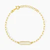 Histoire d'Or Bracelet Isabel Argent Jaune Oxyde De Zirconium