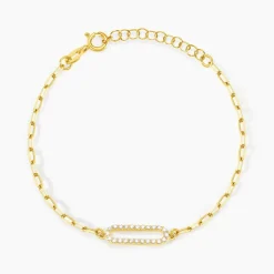 Histoire d'Or Bracelet Isabel Argent Jaune Oxyde De Zirconium