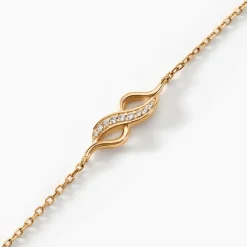 Histoire d'Or Bracelet Ishaae Plaqué Or Jaune Oxyde De Zirconium