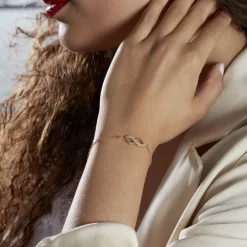 Histoire d'Or Bracelet Ishaae Plaqué Or Jaune Oxyde De Zirconium