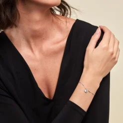 Bracelet Ishane Argent Blanc Oxyde De Zirconium-Histoire d'Or