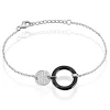 Histoire d'Or Bracelet Issara Argent Blanc Céramique Et Oxyde De Zirconium