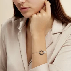 Histoire d'Or Bracelet Issara Argent Blanc Céramique Et Oxyde De Zirconium