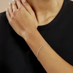 Bracelet Ivy Maille Haricot Or Blanc-Histoire d'Or Hot