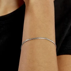 Bracelet Ivy Maille Haricot Or Blanc-Histoire d'Or Hot