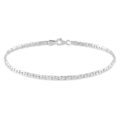 Bracelet Ivy Maille Haricot Or Blanc-Histoire d'Or Online