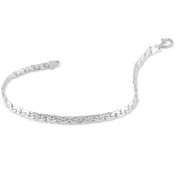 Bracelet Ivy Maille Haricot Or Blanc-Histoire d'Or Online