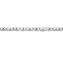 Histoire d'Or Bracelet Ivy Maille Haricot Or Blanc