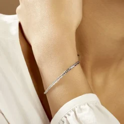 Histoire d'Or Bracelet Ivy Maille Haricot Or Blanc