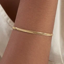 Bracelet Izel Maille Anglaise Or Jaune-Histoire d'Or Clearance