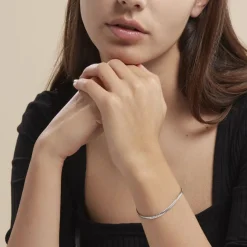 Histoire d'Or Bracelet Izel Maille Anglaise Or Blanc