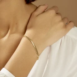 Bracelet Izel Maille Anglaise Or Jaune-Histoire d'Or Sale